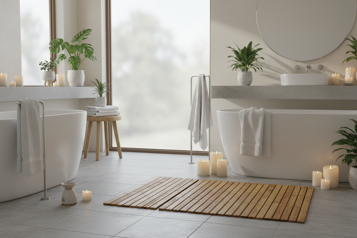 Transform Your Bathroom Into a Spa Oasis with a Bambou Bathroom Rug ...