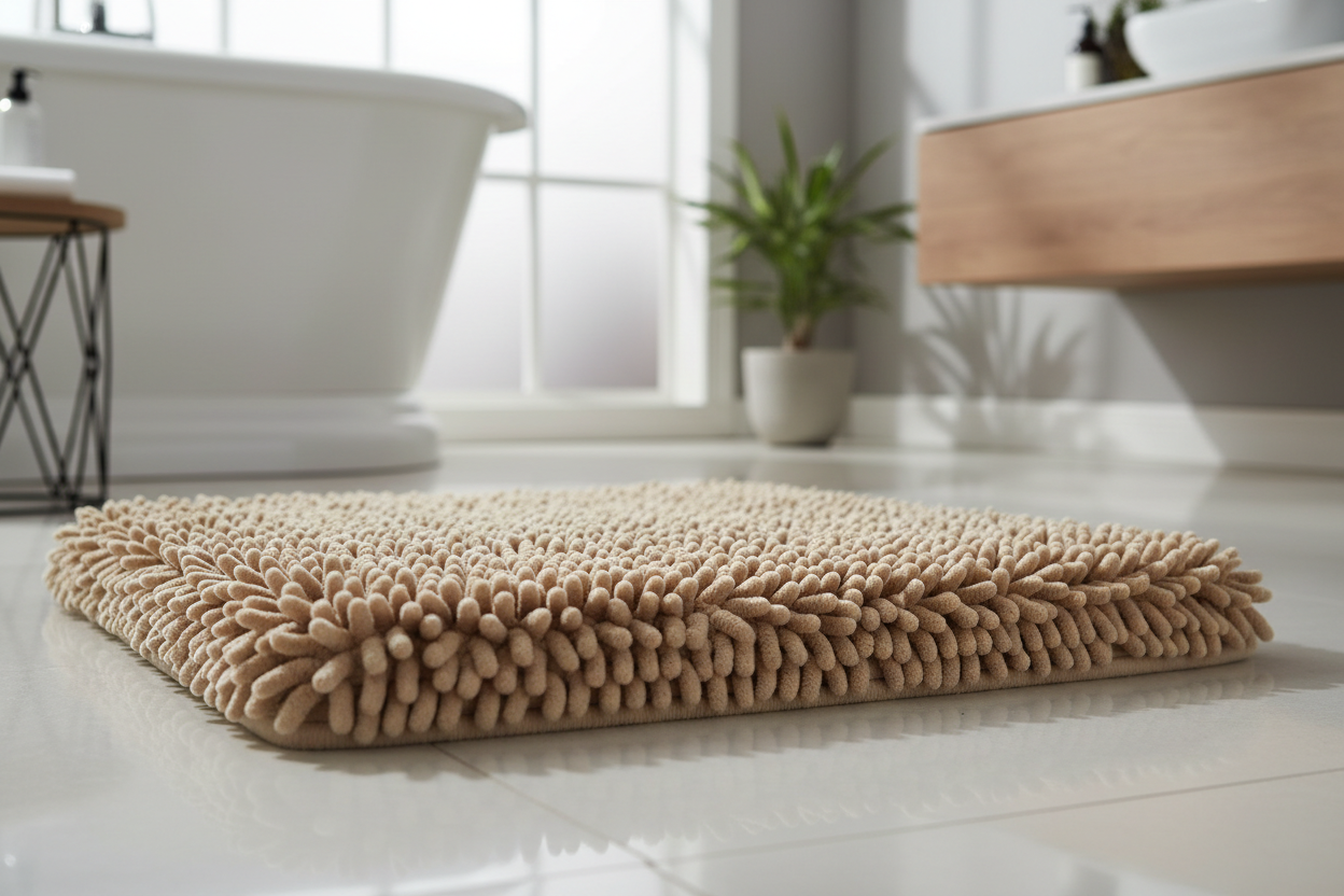 Beige Bath Mat