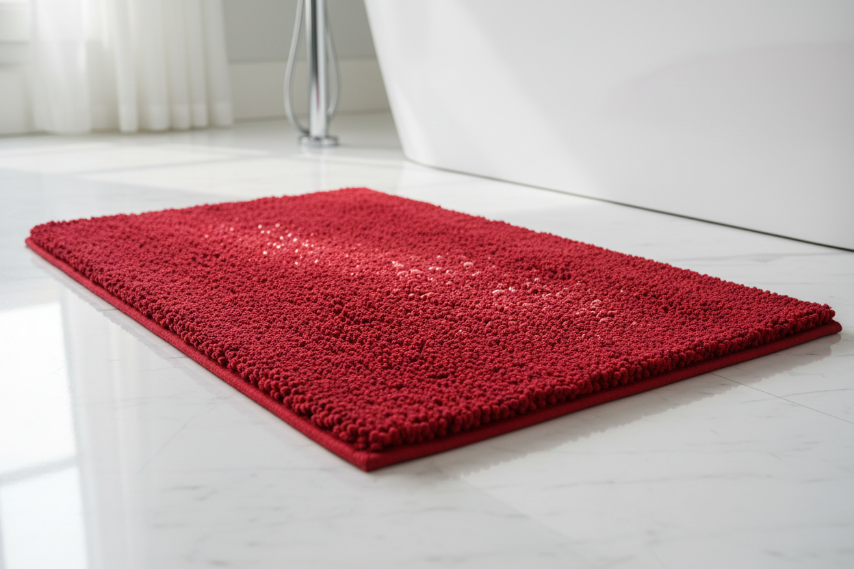 Red Bath Mat