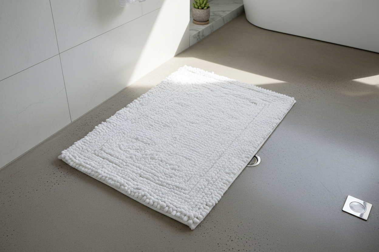 White Bath Mat