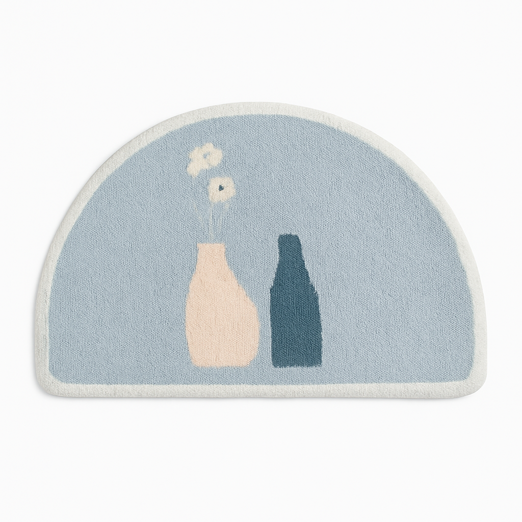 Half Moon Non-Slip Bath Mat