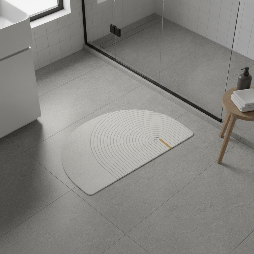 Honlaker Half Moon Bath Mat