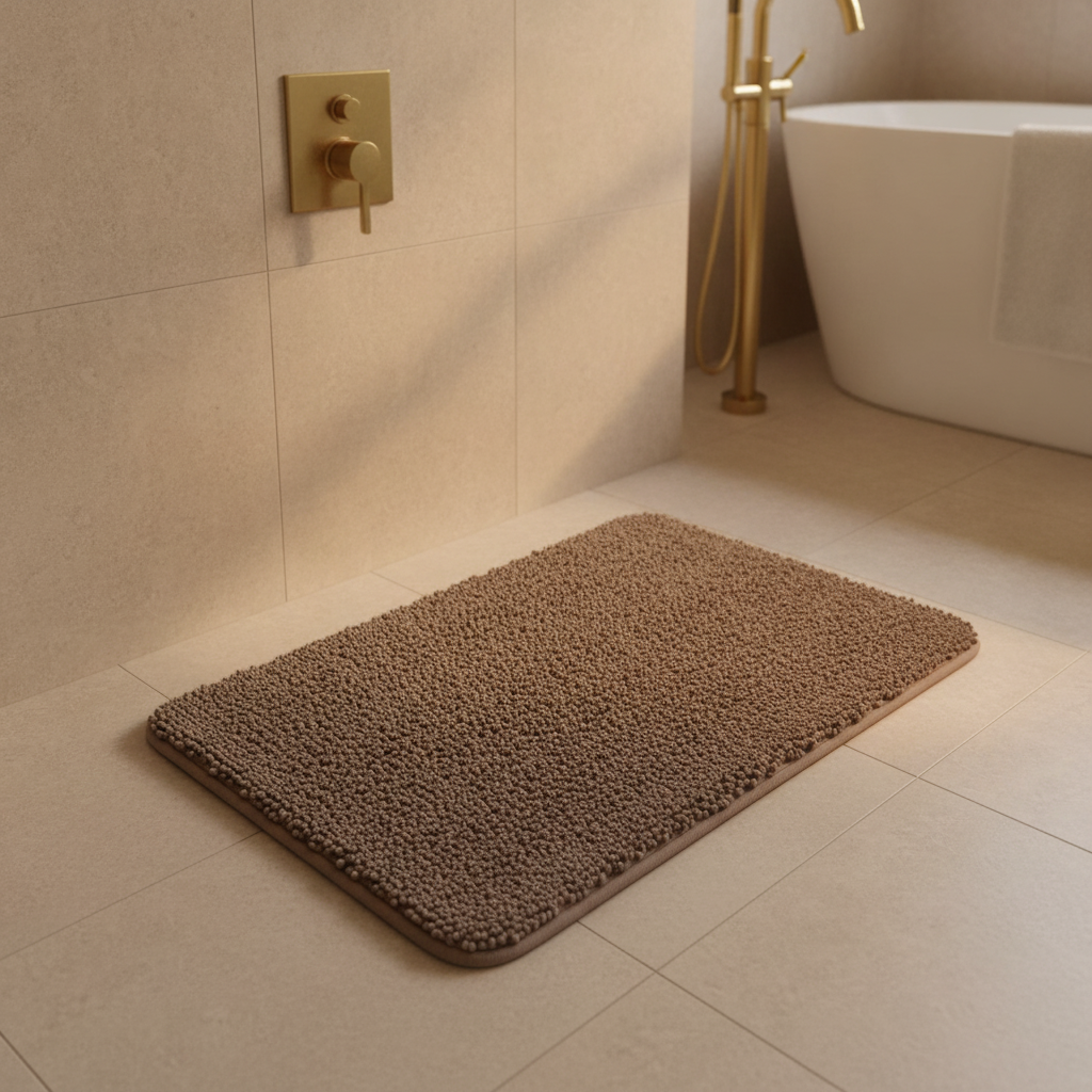 Super Absorbent Bathroom Rug - bathroom setting