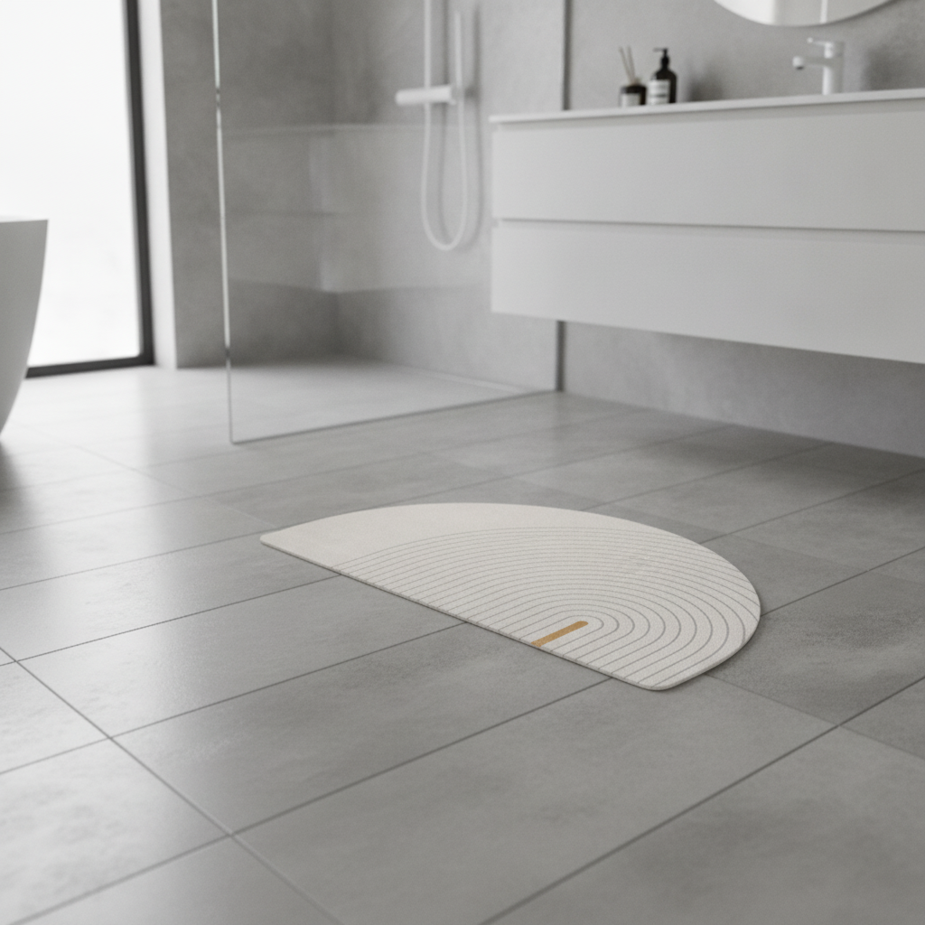 Honlaker Half Moon Bath Mat