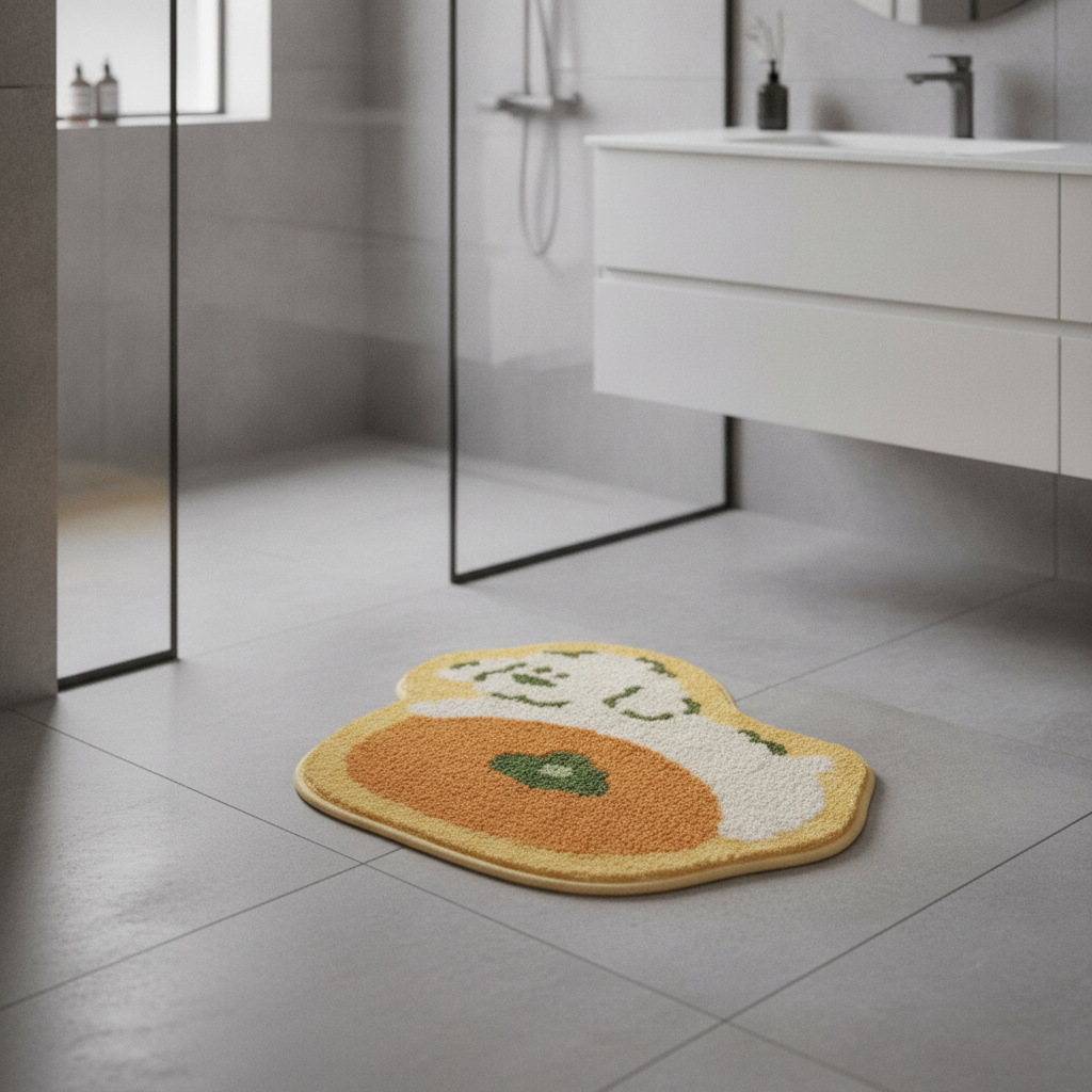 Original Orange Bathroom Rug - view 11