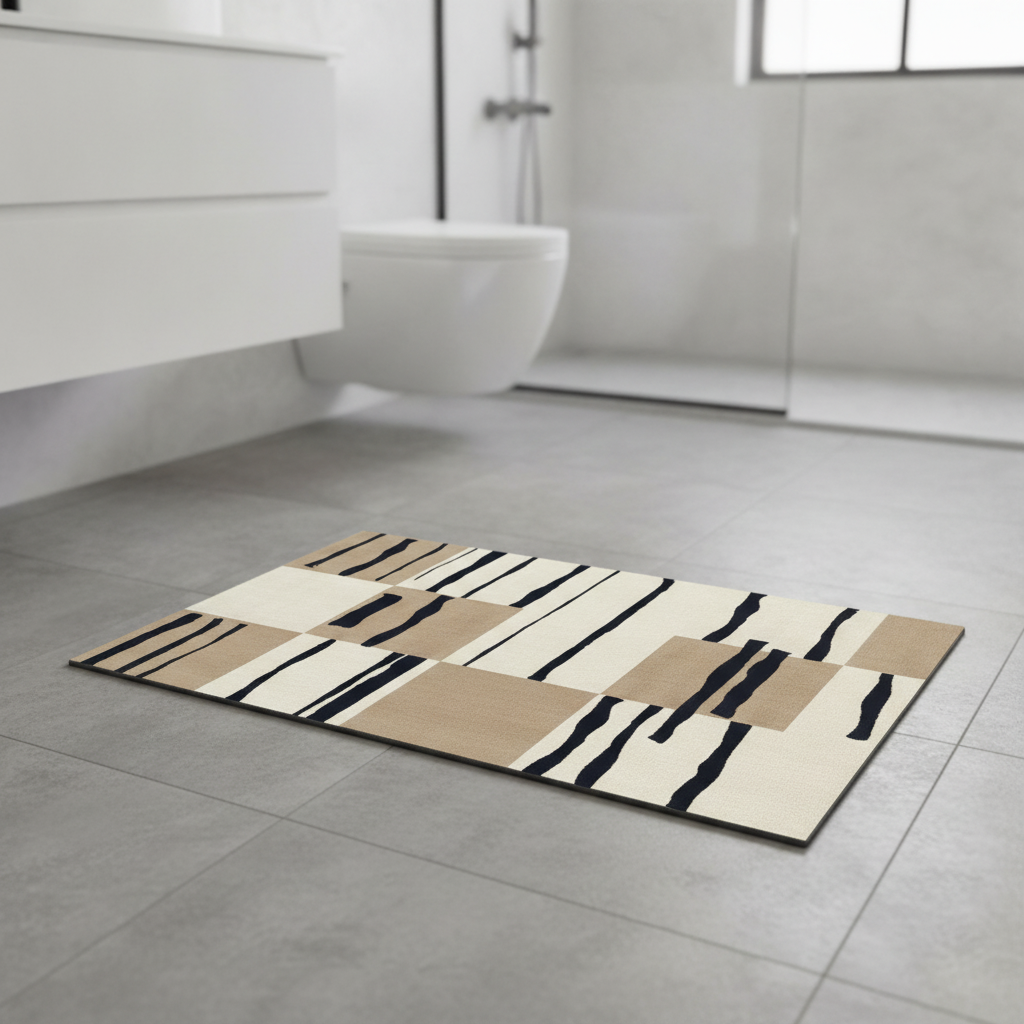 Diatomite Modern Art Bath Mat