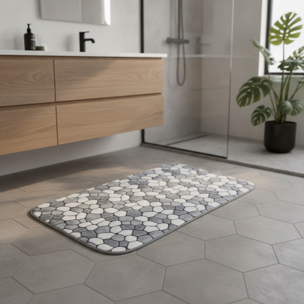 Pebble Gray Bath Mat - color variations