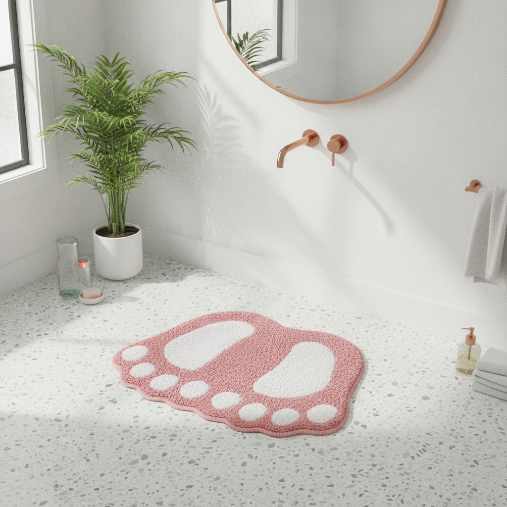 Foot Shape Bath Mat