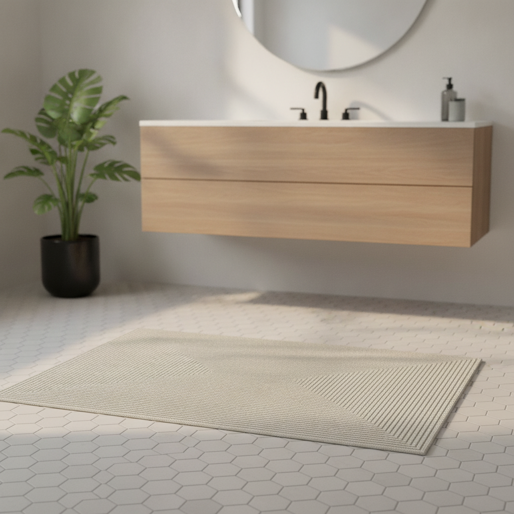 Gray Bathroom Rug