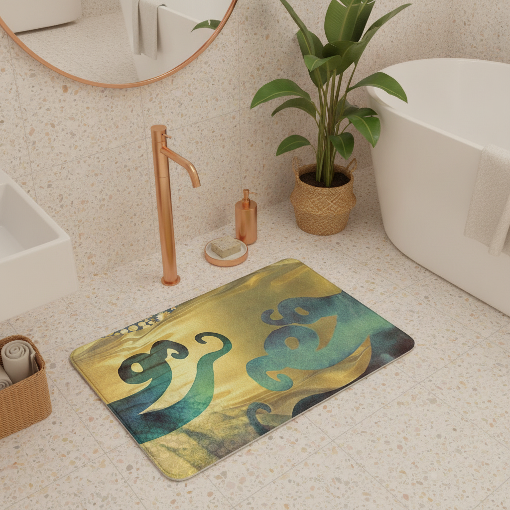 Small Fantaisie Bath Mat - size comparison