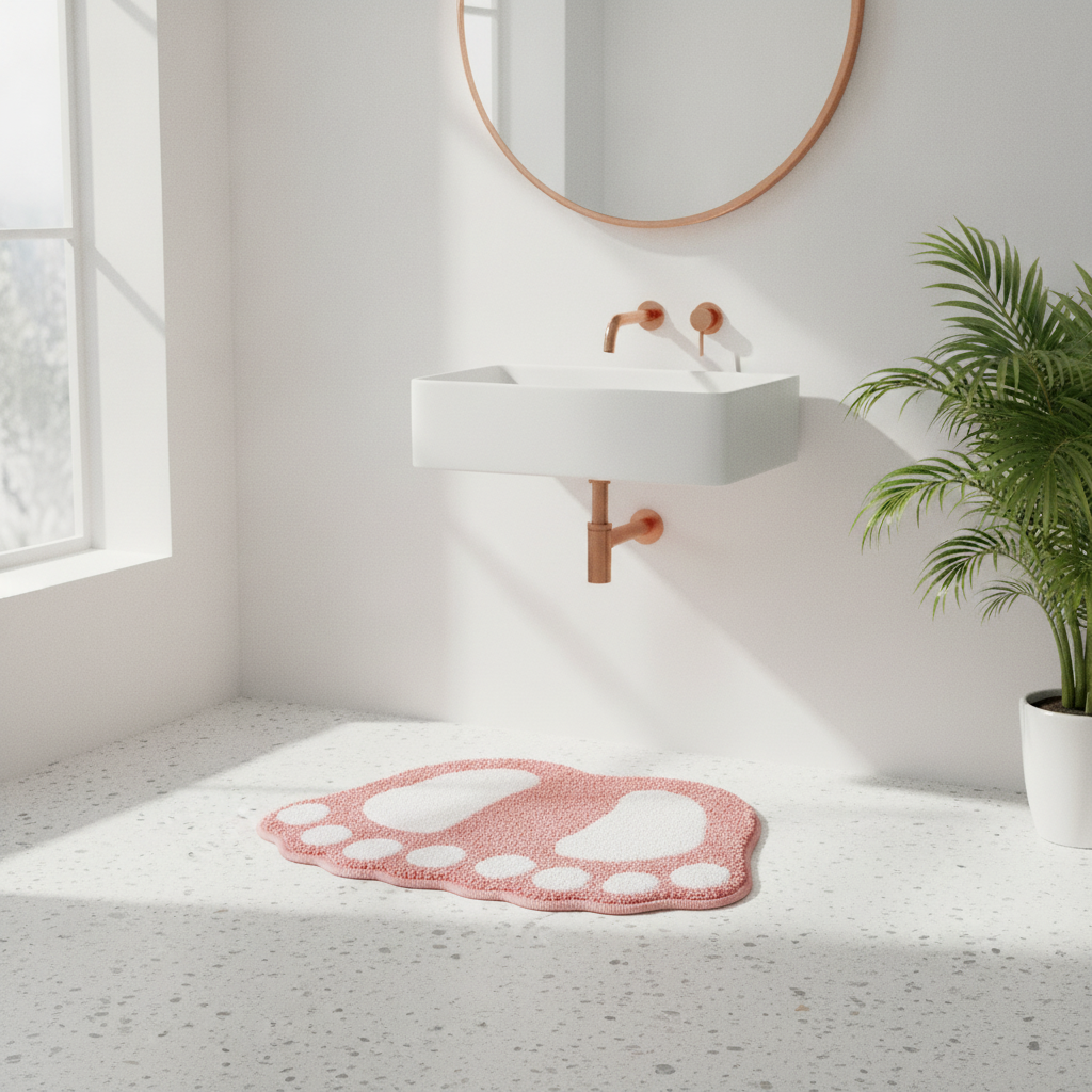 Foot Shape Bath Mat