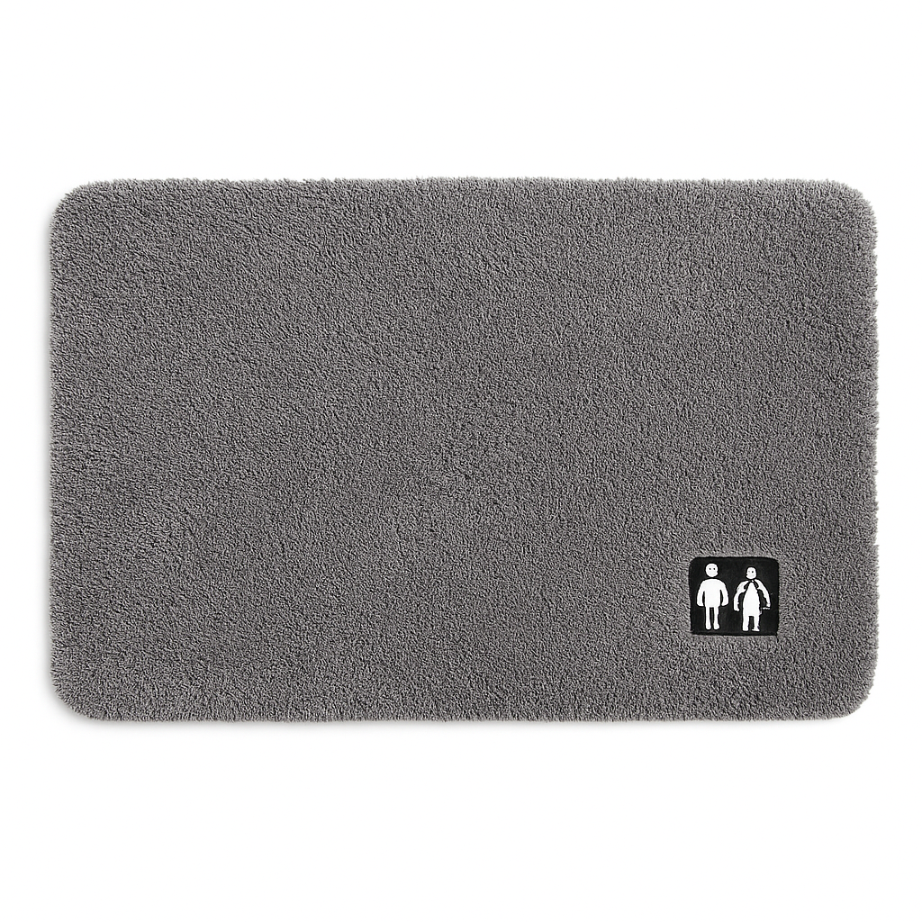 Non-Slip Gray Bath Mat