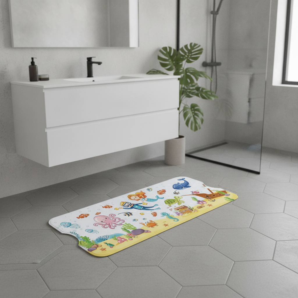 Bathtub Baby Bath Mat - close-up texture