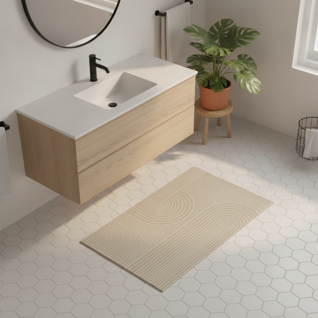 Brown Bathroom Rug