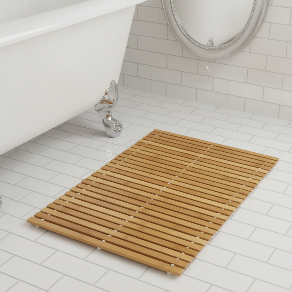 Bamboo Natural Bath Mat