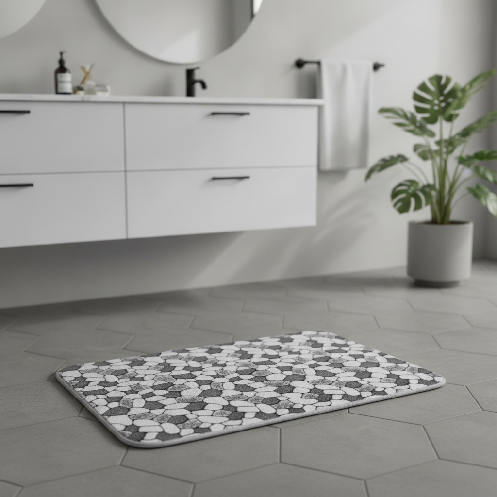 Pebble Gray Bath Mat
