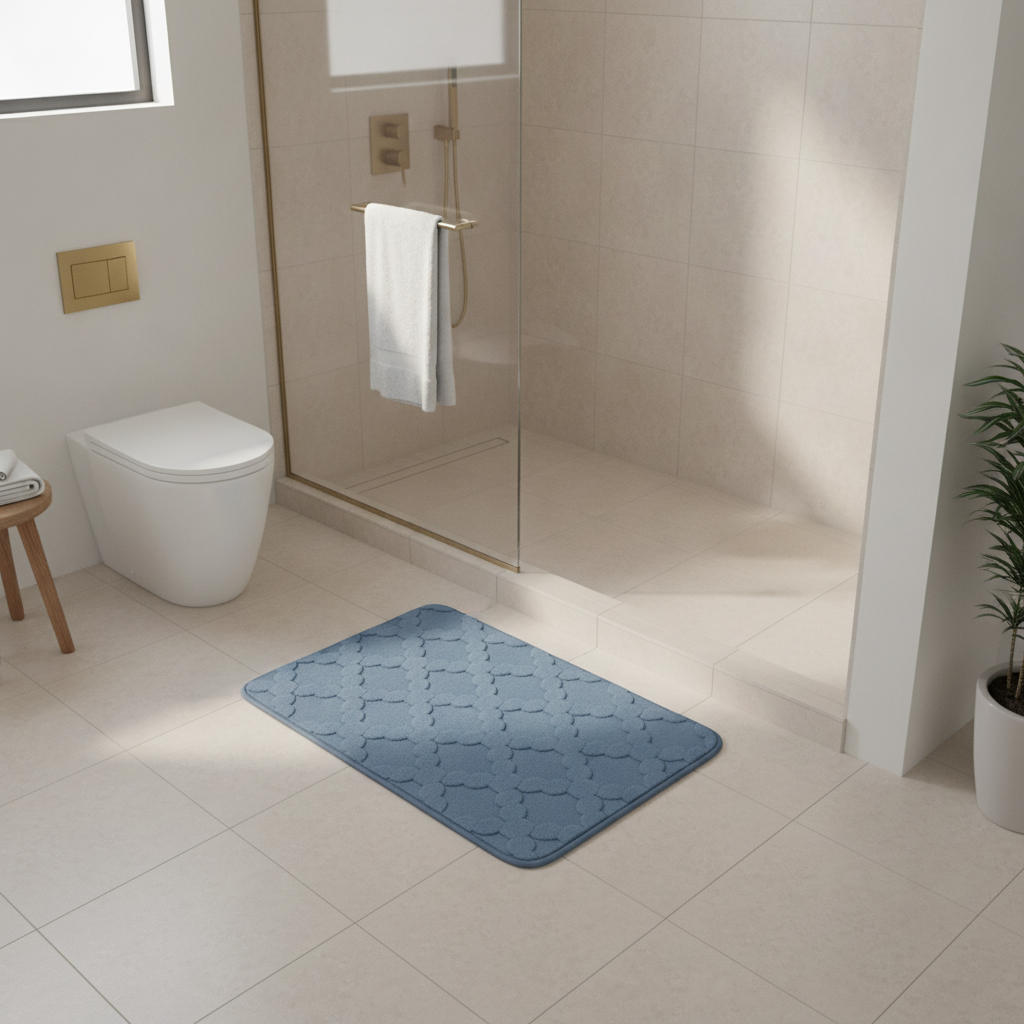 Absorbent Microfiber Bathroom Rug