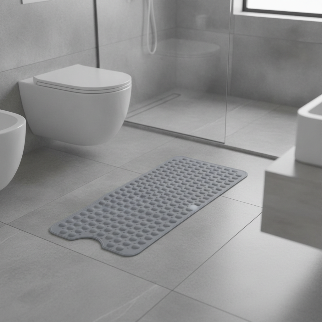 Bathrug Non-Slip Gray Bath Mat
