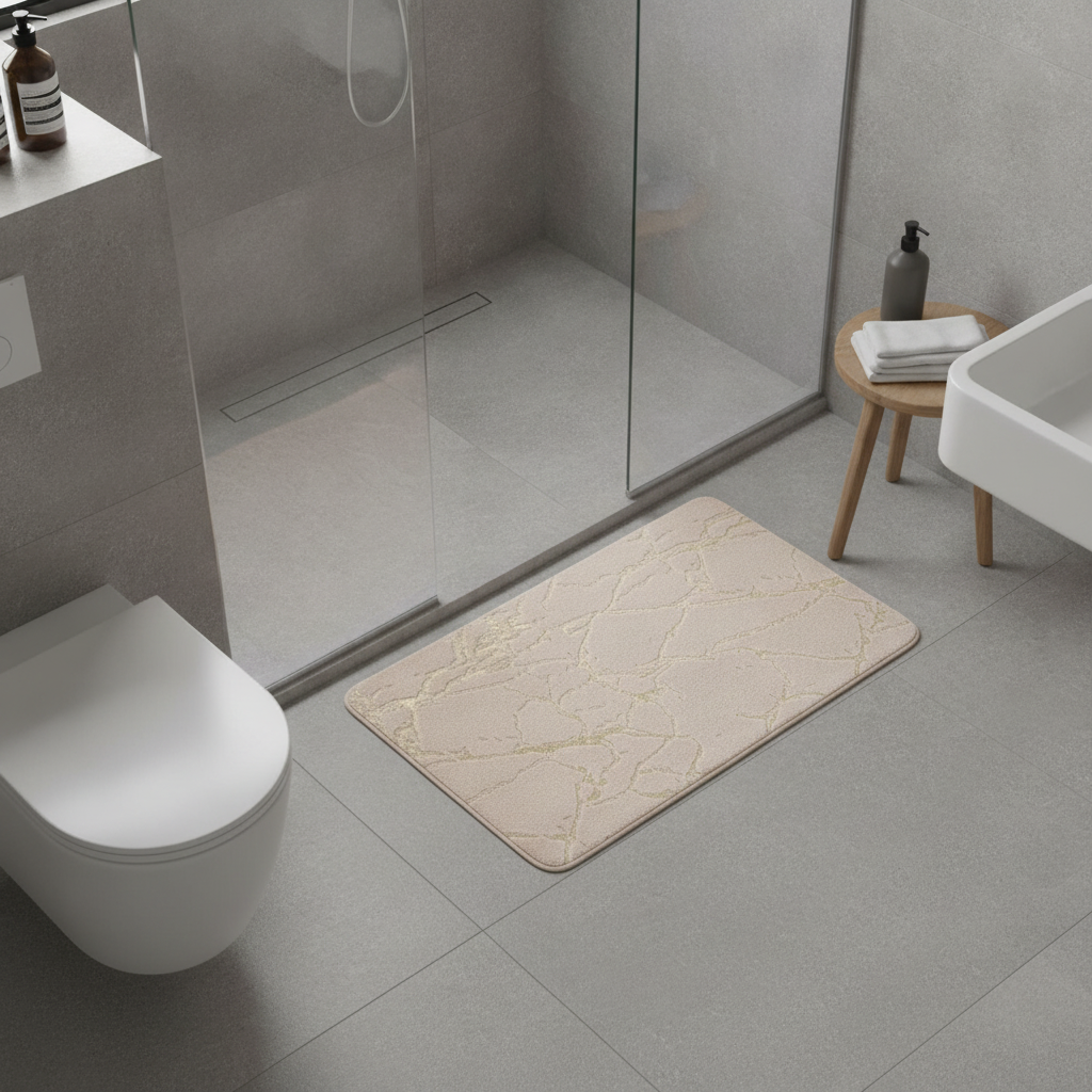 Effect Marble Bath Mat