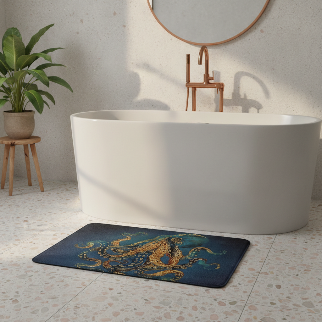 Small Fantaisie Bath Mat - close-up texture