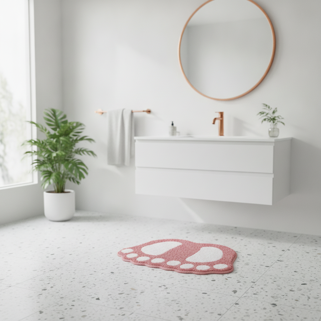 Foot Shape Bath Mat