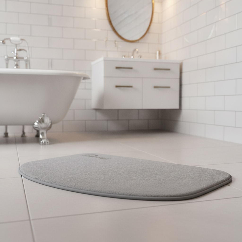 Half Moon Microfiber Bath Mat