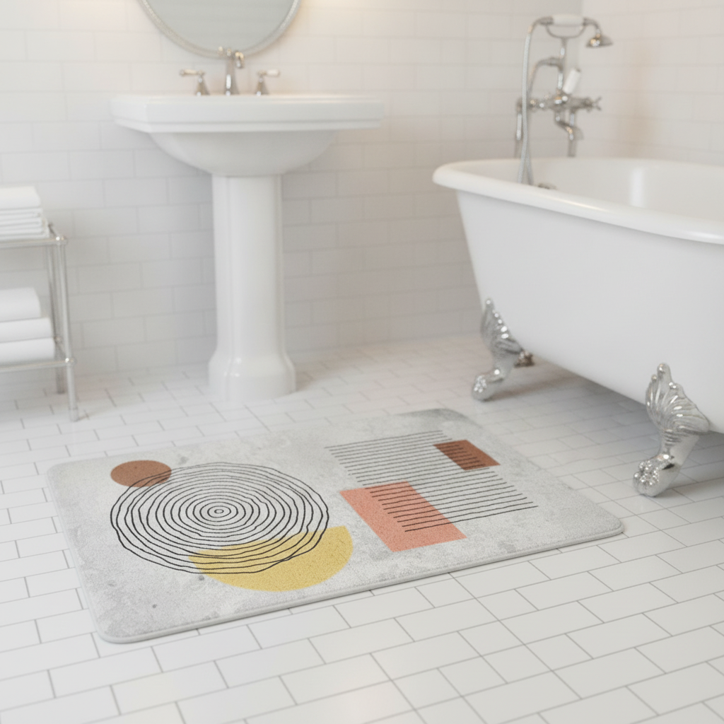 Absorbent Diatomaceous Earth Bath Mat