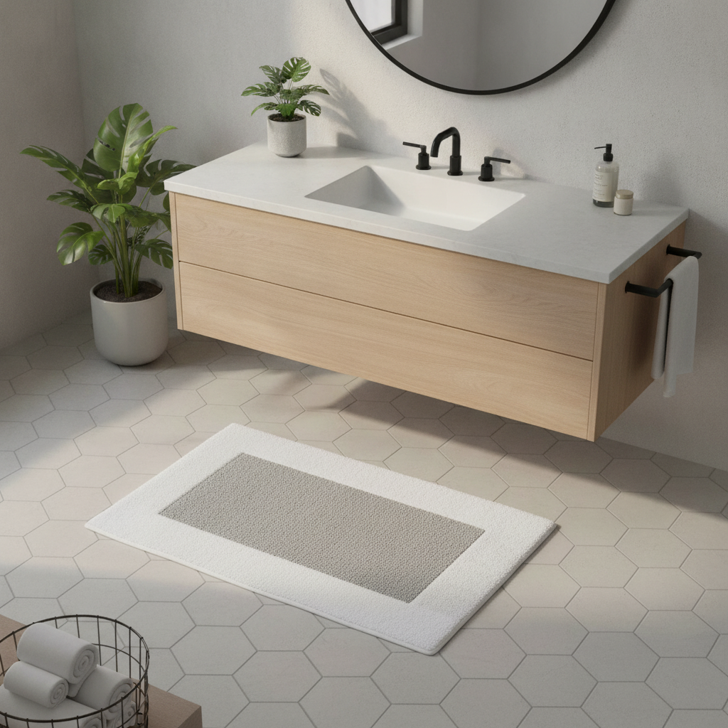 Absorbent Non-Slip Bath Mat