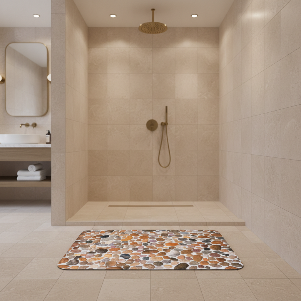 Shape Pebble Bath Mat