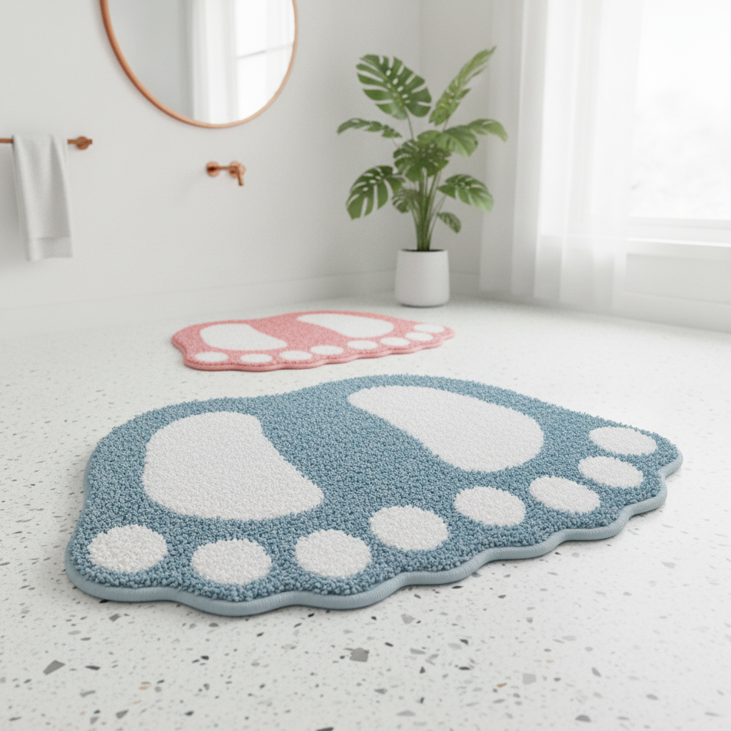 Foot Shape Bath Mat