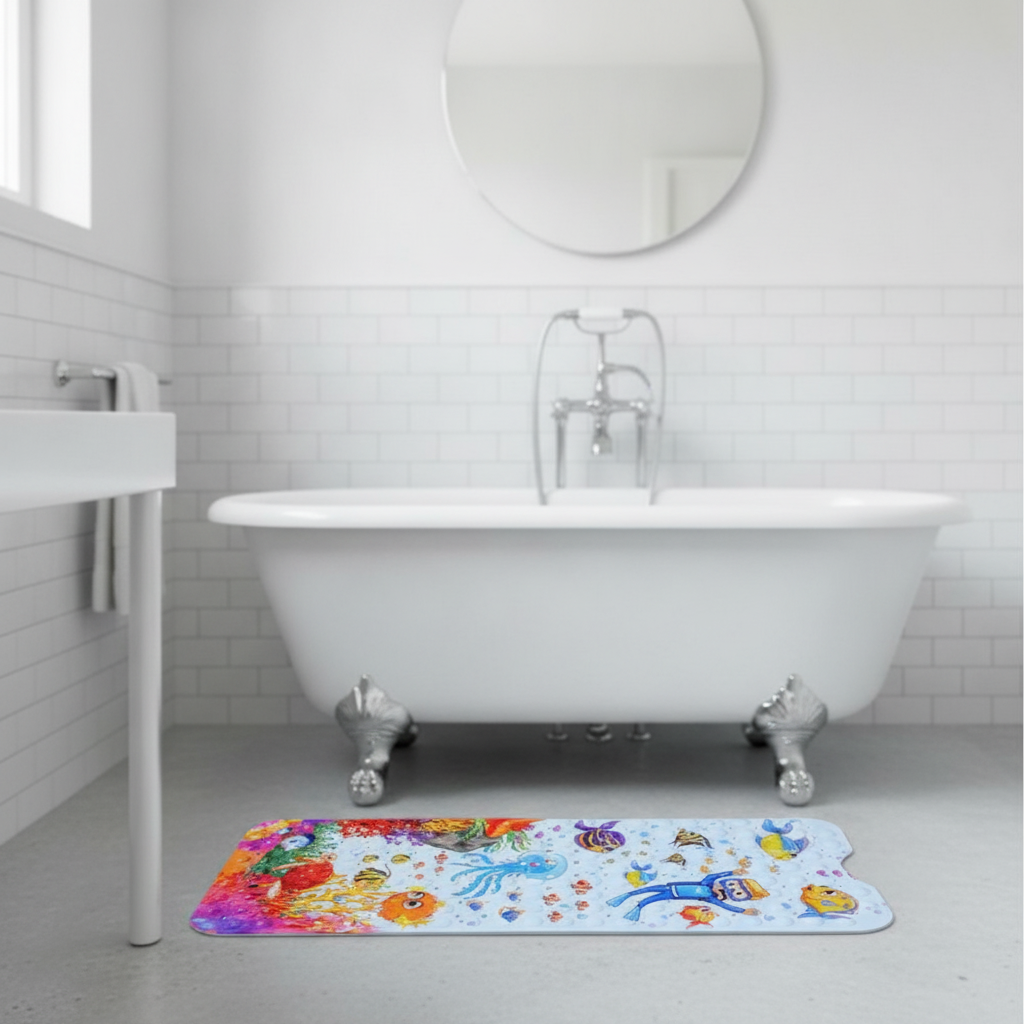 Non-Slip Kids Bath Mat - close-up texture