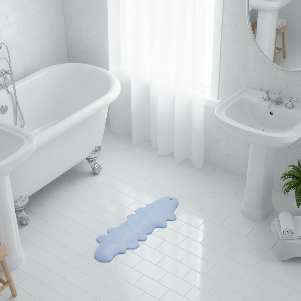Bathrug Baby Bath Mat - size comparison