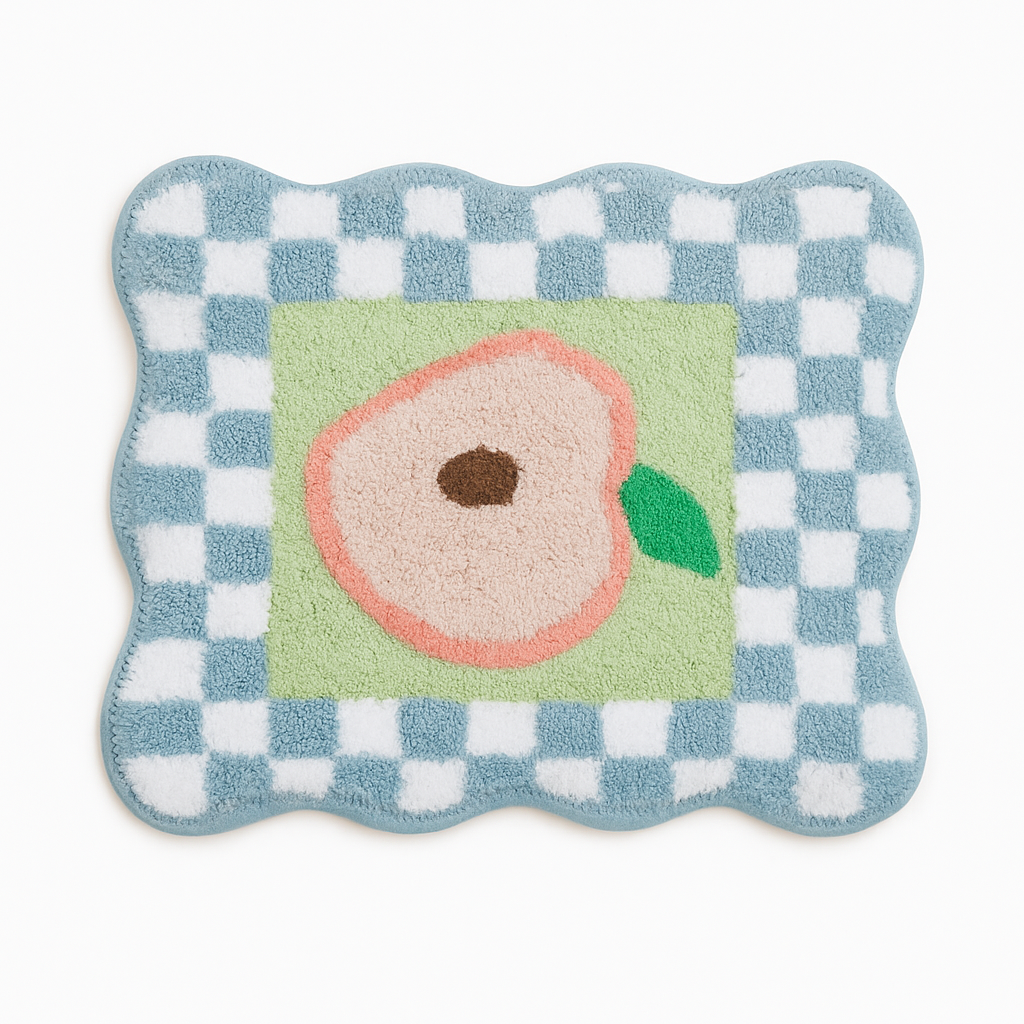 Peach Art Bath Mat