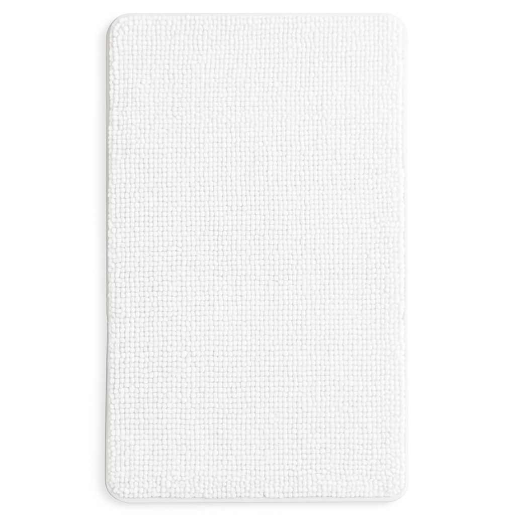 Non-Slip White Bath Mat
