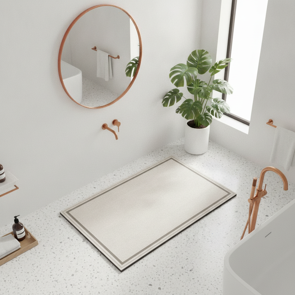 Diatomite Large Size Bath Mat