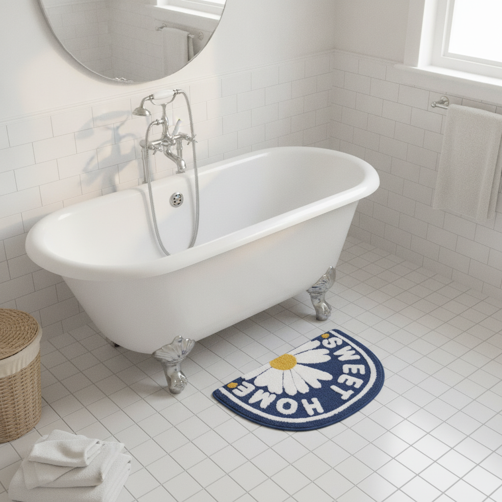 Thick Half Moon Bath Mat - product detail