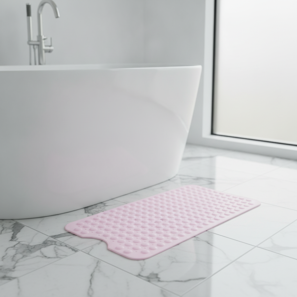 Bathtub Non-Slip Pink Bath Mat