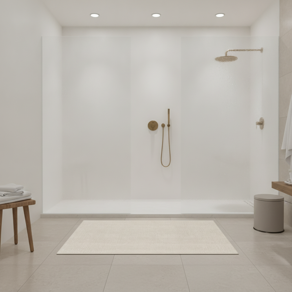 Gray Light Bathroom Rug