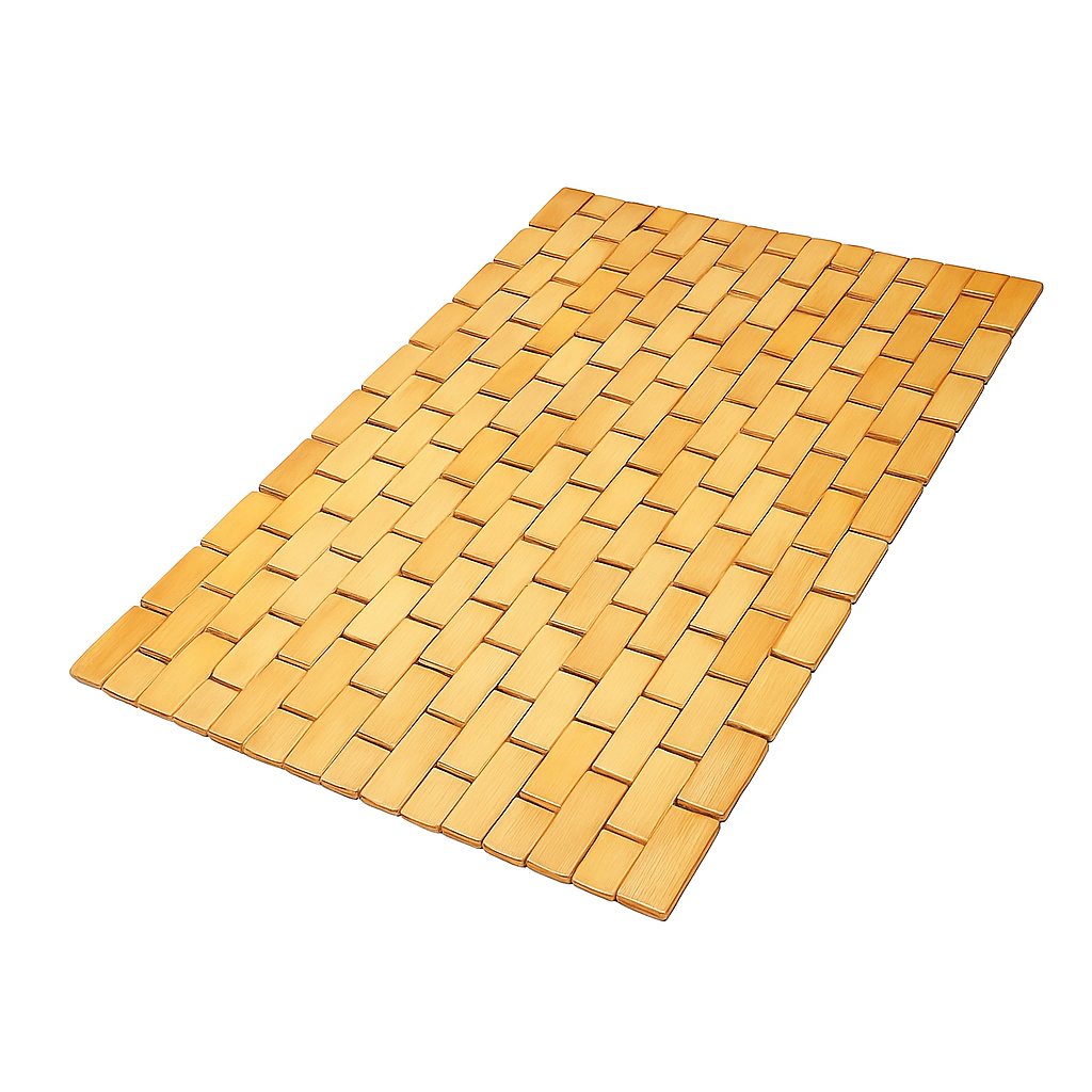 Small Bamboo Bathroom Rug