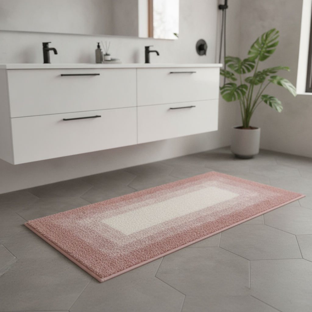 Pink Bathroom Rug