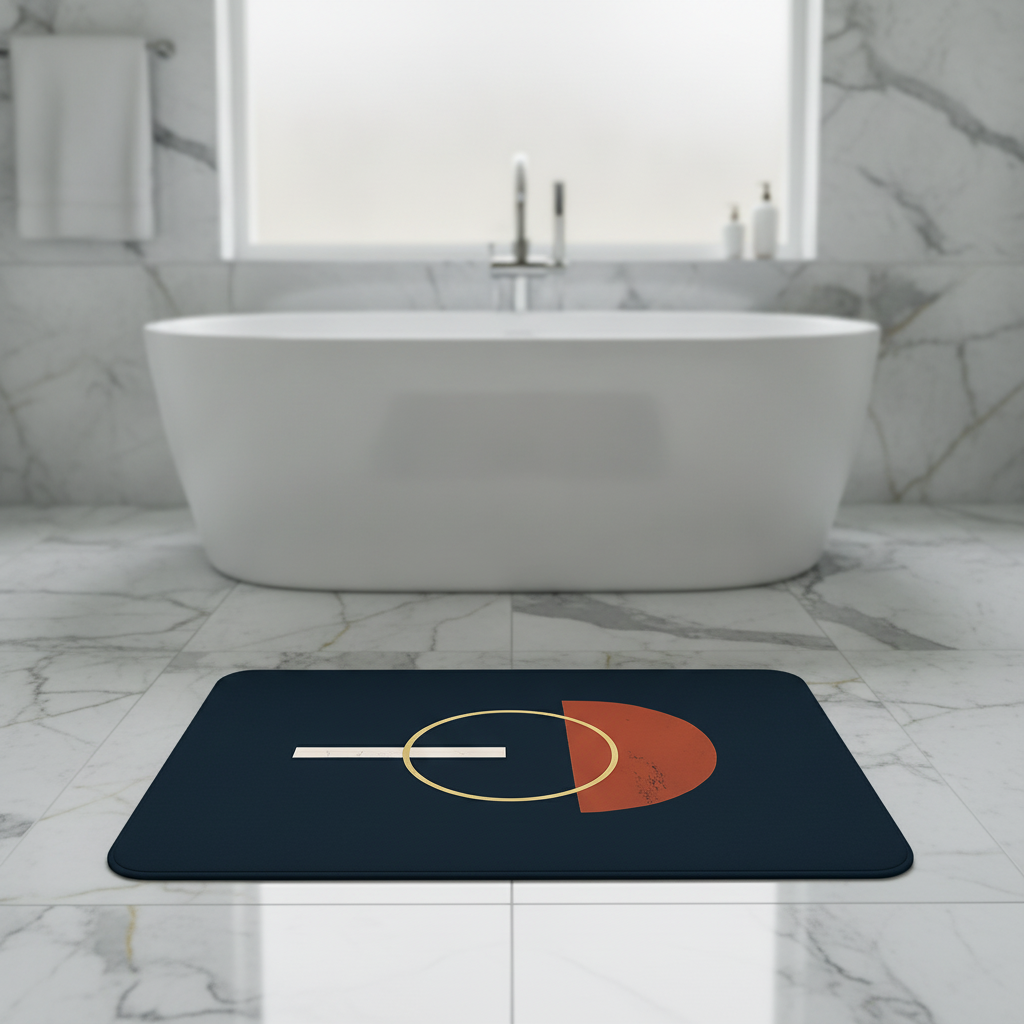 Solarium Diatomaceous Bath Mat - close-up texture