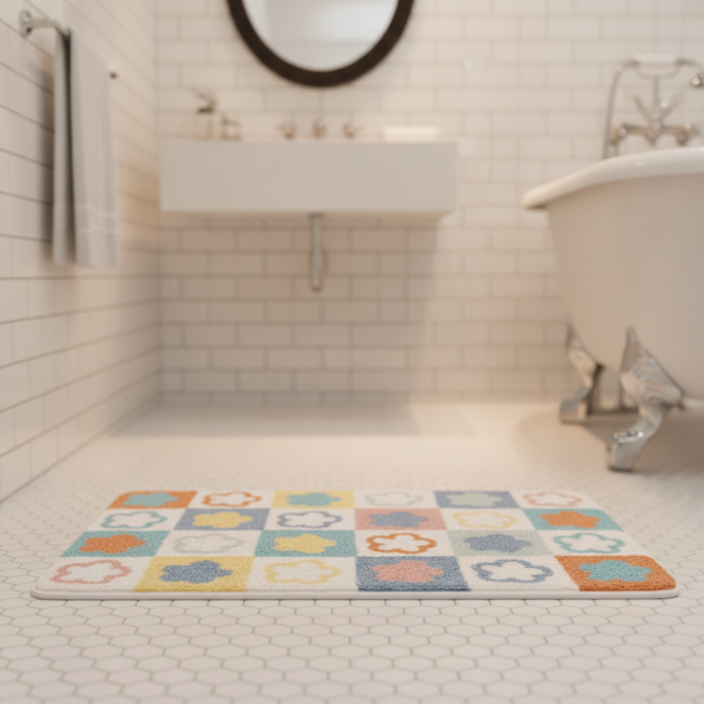 Flower Bath Mat