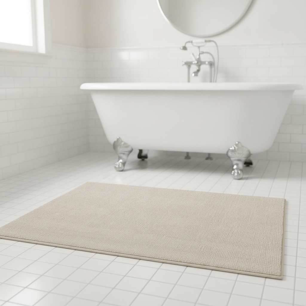 Gray Light Bathroom Rug