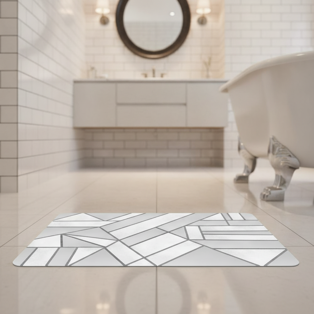 Gray Original Bathroom Rug
