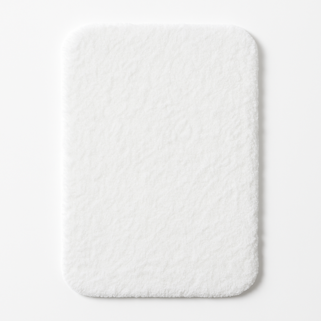 White Thick Bath Mat
