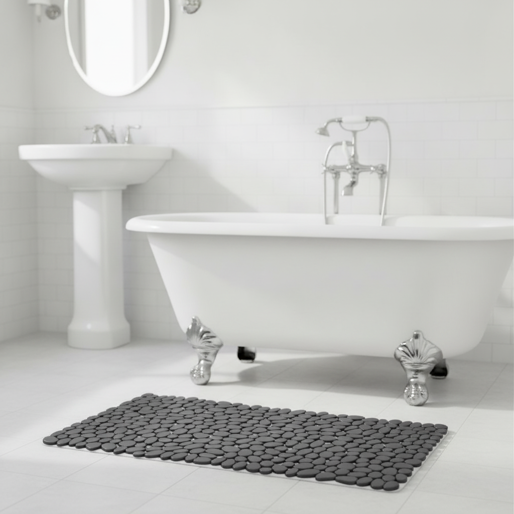 Non-Slip Plastic Pebbles Bath Mat
