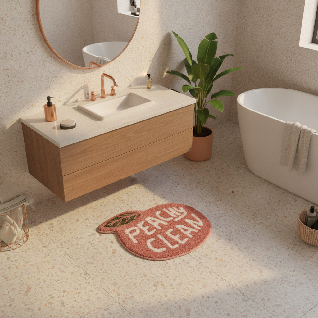 Peach Bath Mat - product detail