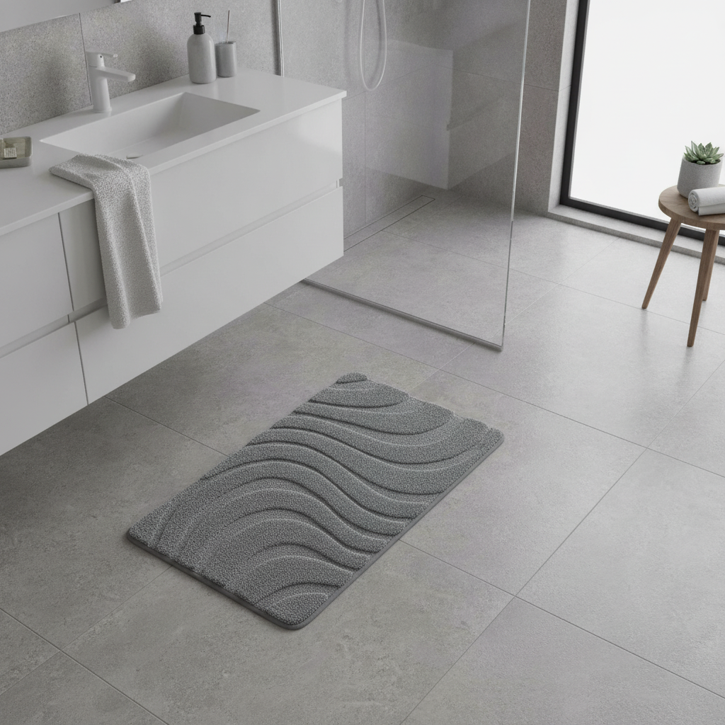 Gray Dark Bath Mat