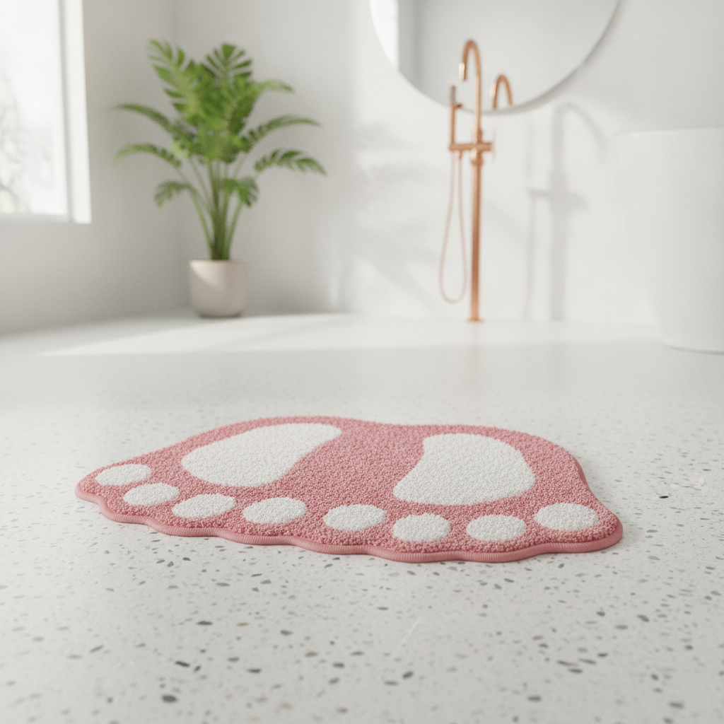 Foot Shape Bath Mat