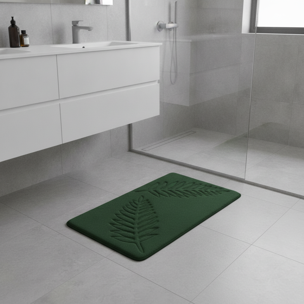 Green Emerald Bath Mat